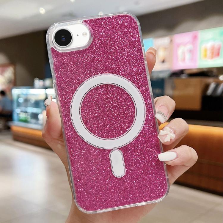 Custodia per telefono MagSafe in acrilico trasparente glitterato, For iPhone 17e / 16e, For iPhone 17 Pro Max, For iPhone 17 Pro, For iPhone 17