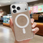 Custodia per telefono MagSafe in acrilico trasparente glitterato, For iPhone 17e / 16e, For iPhone 17 Pro Max, For iPhone 17 Pro, For iPhone 17