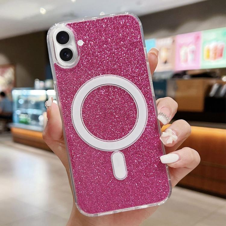 Custodia per telefono MagSafe in acrilico trasparente glitterato, For iPhone 17e / 16e, For iPhone 17 Pro Max, For iPhone 17 Pro, For iPhone 17