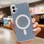 Custodia per telefono MagSafe in acrilico trasparente glitterato, For iPhone 17e / 16e, For iPhone 17 Pro Max, For iPhone 17 Pro, For iPhone 17