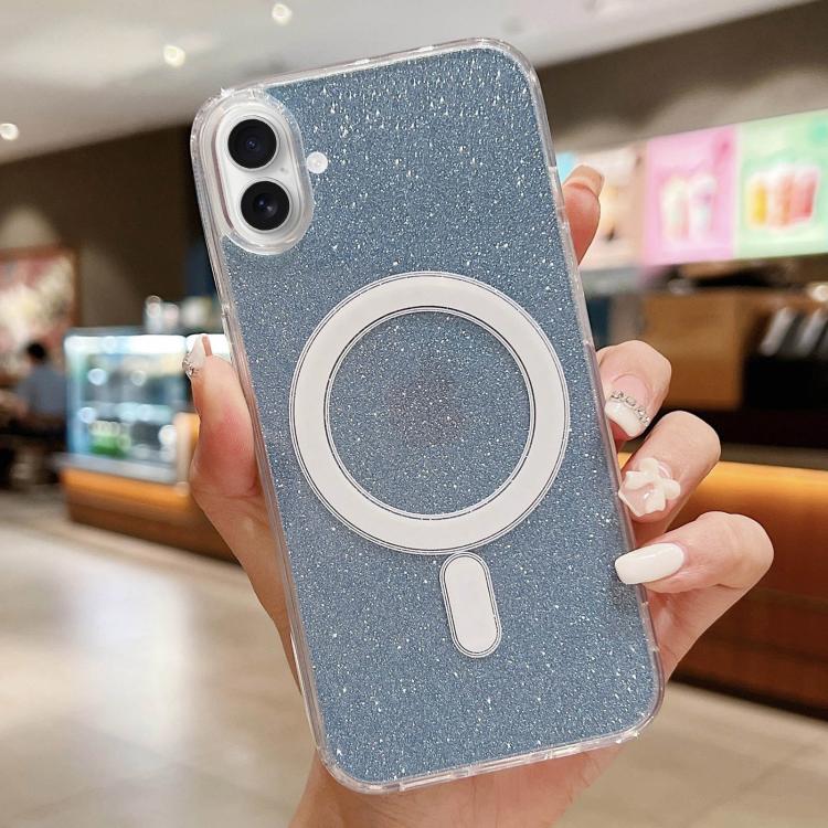 Custodia per telefono MagSafe in acrilico trasparente glitterato, For iPhone 17e / 16e, For iPhone 17 Pro Max, For iPhone 17 Pro, For iPhone 17