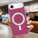 Custodia per telefono MagSafe in acrilico trasparente glitterato, For iPhone Air, For iPhone 16 Pro Max, For iPhone 16 Pro, For iPhone 16 Plus