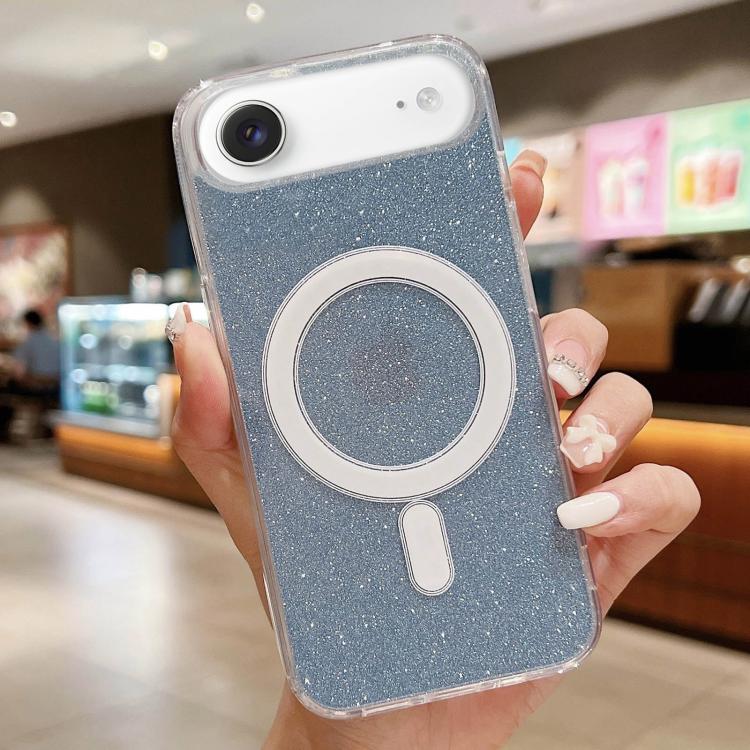 Custodia per telefono MagSafe in acrilico trasparente glitterato, For iPhone Air, For iPhone 16 Pro Max, For iPhone 16 Pro, For iPhone 16 Plus