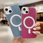 Custodia per telefono MagSafe in acrilico trasparente glitterato, For iPhone 14 Pro Max, For iPhone 13 Pro Max, For iPhone 13 Pro, For iPhone 13