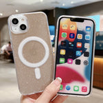 Custodia per telefono MagSafe in acrilico trasparente glitterato, For iPhone 14 Pro Max, For iPhone 13 Pro Max, For iPhone 13 Pro, For iPhone 13
