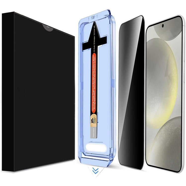 Pellicola in vetro temperato per la privacy LK Easy Install, For Samsung Galaxy S25 5G, For Samsung Galaxy S25+ 5G, For Samsung Galaxy S25 Ultra 5G, For Samsung Galaxy S24 FE 5G, For Samsung Galaxy S24 Ultra 5G, For Samsung Galaxy S24+ 5G              ...