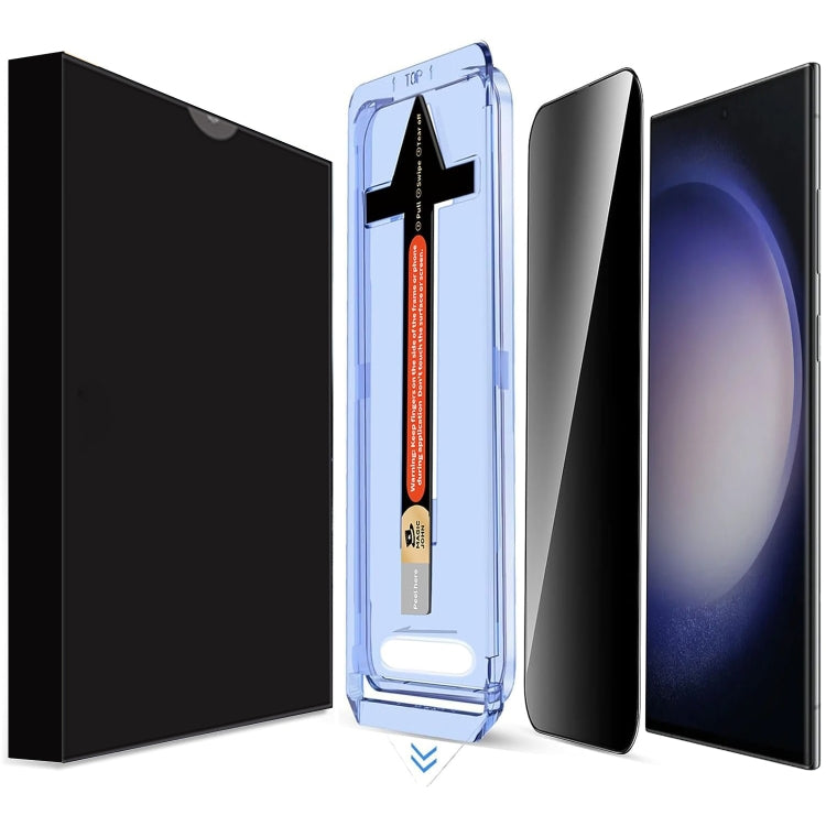 Pellicola in vetro temperato per la privacy LK Easy Install, For Samsung Galaxy S25 5G, For Samsung Galaxy S25+ 5G, For Samsung Galaxy S25 Ultra 5G, For Samsung Galaxy S24 FE 5G, For Samsung Galaxy S24 Ultra 5G, For Samsung Galaxy S24+ 5G              ...