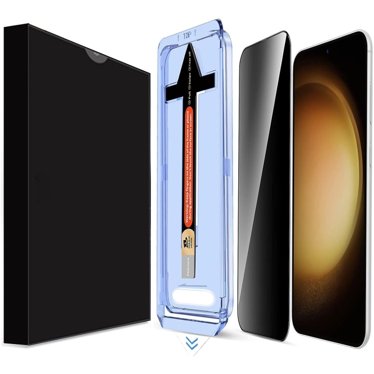 Pellicola in vetro temperato per la privacy LK Easy Install, For Samsung Galaxy S25 5G, For Samsung Galaxy S25+ 5G, For Samsung Galaxy S25 Ultra 5G, For Samsung Galaxy S24 FE 5G, For Samsung Galaxy S24 Ultra 5G, For Samsung Galaxy S24+ 5G              ...