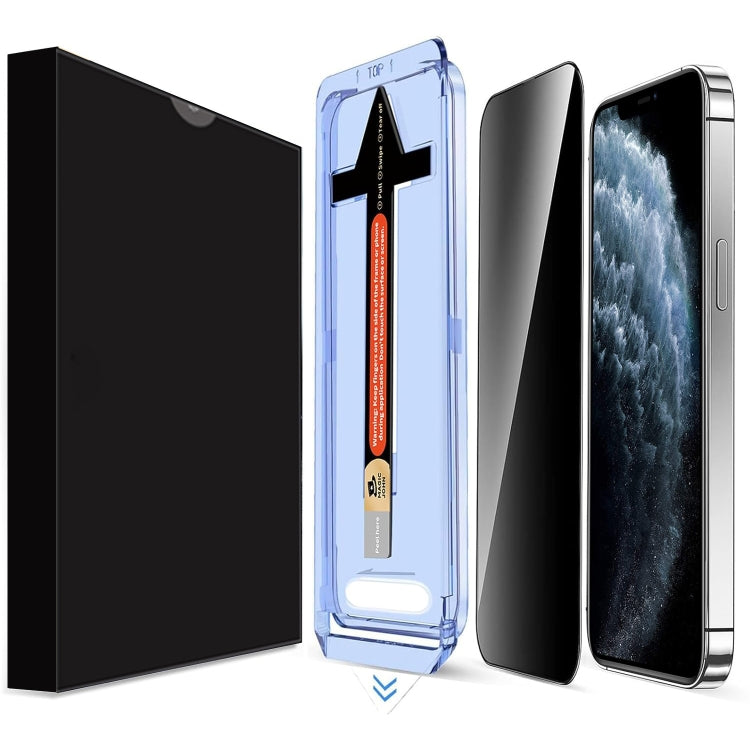 Pellicola in vetro temperato per la privacy LK Easy Install, For iPhone 11 Pro