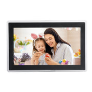 Schermo IPS da 15,6 pollici, cornice digitale per foto a nuvola, macchina pubblicitaria a LED montata a parete, US Plug, UK Plug, EU Plug, AU Plug