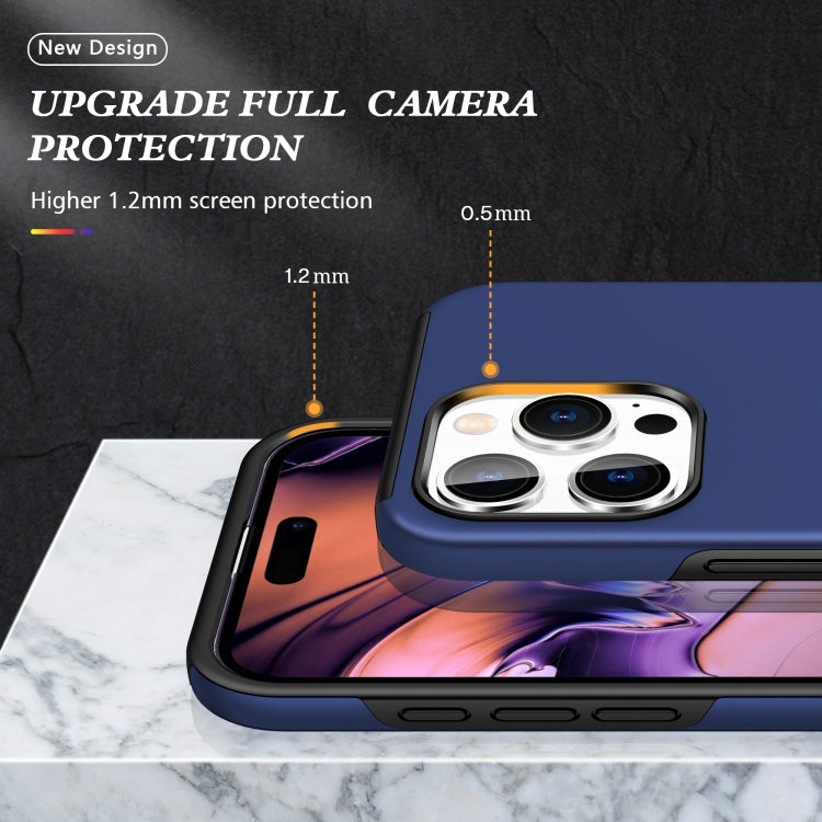 Custodia per telefono con supporto magnetico ad anello in TPU ibrido PC, For iPhone 16 Pro Max, For iPhone 16 Pro, For iPhone 16 Plus
