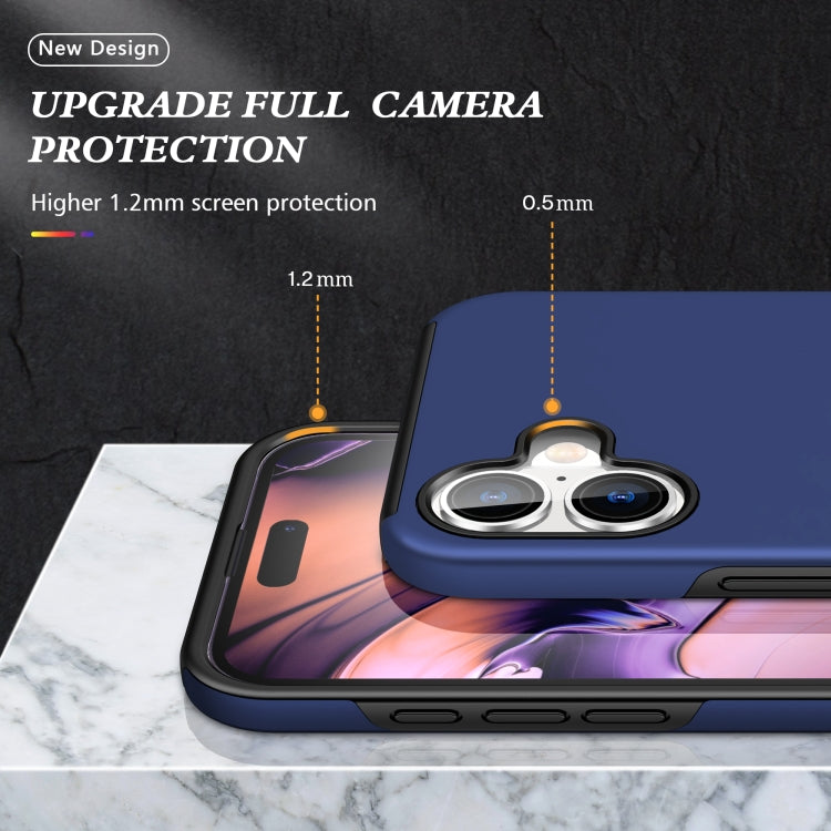 Custodia per telefono con supporto magnetico ad anello in TPU ibrido PC, For iPhone 16