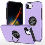 Custodia per telefono con supporto magnetico ad anello in TPU ibrido PC, For iPhone 18 Pro, For iPhone 18 Pro Max, For iPhone 17e / 16e
