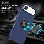 Custodia per telefono con supporto magnetico ad anello in TPU ibrido PC, For iPhone 16 Pro Max, For iPhone 16 Pro, For iPhone 16 Plus