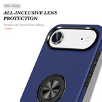 Custodia per telefono con supporto magnetico ad anello in TPU ibrido PC, For iPhone 16 Pro Max, For iPhone 16 Pro, For iPhone 16 Plus