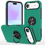 Custodia per telefono con supporto magnetico ad anello in TPU ibrido PC, For iPhone 16 Pro Max, For iPhone 16 Pro, For iPhone 16 Plus