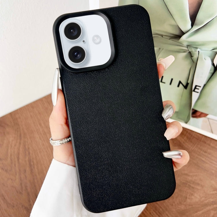 Custodia TPU con texture pelle per iPhone 16 Pro