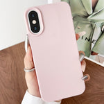 Custodia TPU con texture pelle per iPhone XS Max