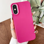 Custodia TPU con texture pelle per iPhone XS Max