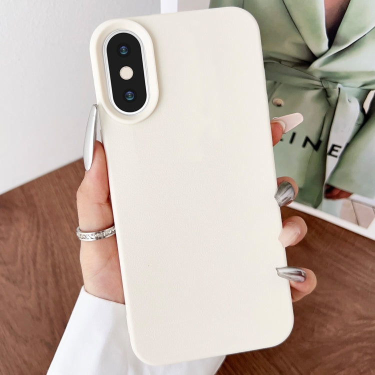 Custodia TPU con texture pelle per iPhone XS Max