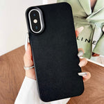 Custodia TPU con texture pelle per iPhone XS Max