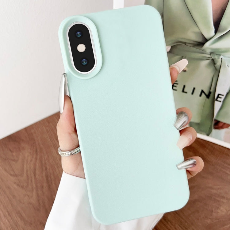 Custodia TPU con texture pelle per iPhone XS Max