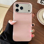 Custodia TPU con texture pelle per iPhone 18 e 17 Pro Max