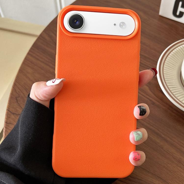 Custodia TPU con texture pelle per iPhone 17 Pro