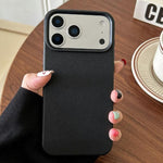 Custodia TPU con texture pelle per iPhone 18 e 17 Pro Max