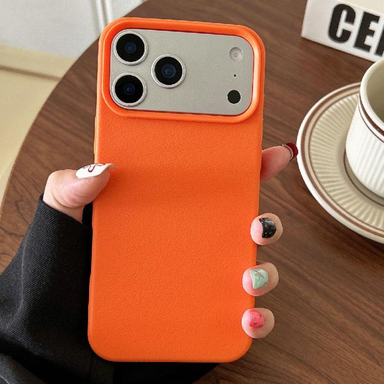 Custodia TPU con texture pelle per iPhone 18 e 17 Pro Max
