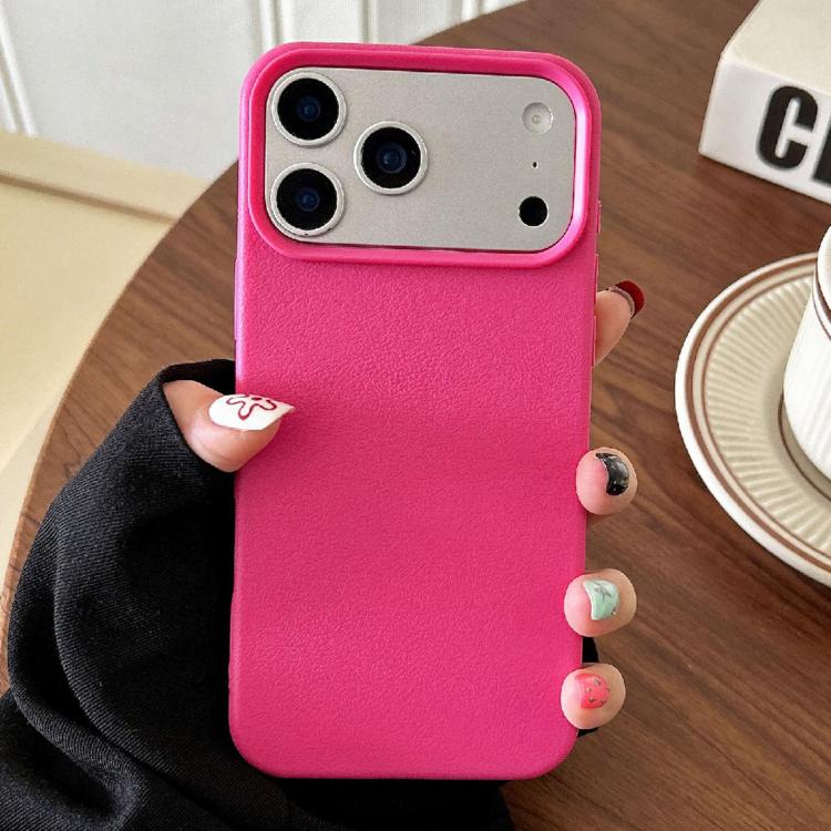 Custodia TPU con texture pelle per iPhone 18 e 17 Pro Max