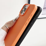 Custodia TPU con texture pelle per iPhone 16 Pro