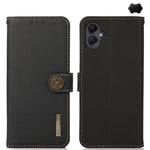 Custodia per telefono RFID in vera pelle KHAZNEH Custer, For Samsung Galaxy A06 4G