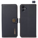 Custodia per telefono RFID in vera pelle KHAZNEH Custer, For Samsung Galaxy A06 4G