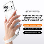 Custodia per telefono con cornice morbida in TPU trasparente elettrolitico SULADA con cinturino da polso, For iPhone 13 Pro Max, For iPhone 13 Pro, For iPhone 13