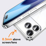 Custodia per telefono con cornice morbida in TPU trasparente elettrolitico SULADA con cinturino da polso, For iPhone 13 Pro Max, For iPhone 13 Pro, For iPhone 13