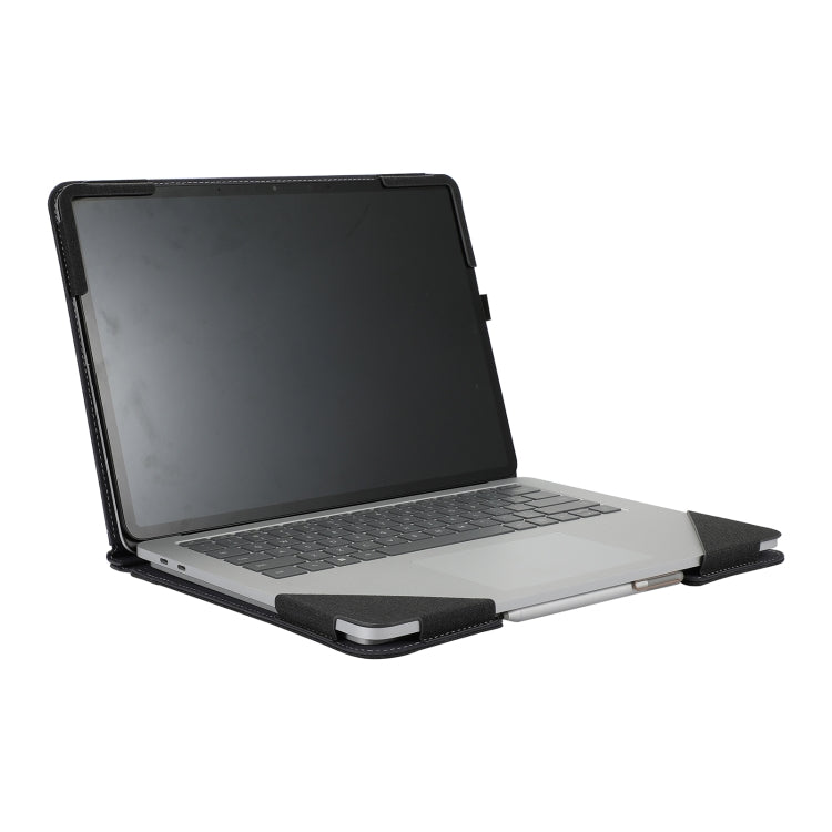 Custodia protettiva per laptop in pelle con trama in tessuto di cotone, For Microsoft Surface Laptop Studio 2