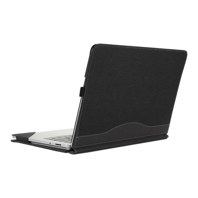 Custodia protettiva per laptop in pelle con trama in tessuto di cotone, For Microsoft Surface Laptop Studio 2
