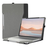 Custodia protettiva per laptop in pelle con trama in tessuto di cotone, For Microsoft Surface Laptop Studio 2