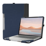 Custodia protettiva per laptop in pelle con trama a spina di pesce, For Microsoft Surface Laptop Studio 2