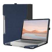 Custodia protettiva per laptop in pelle con trama a spina di pesce, For Microsoft Surface Laptop Studio 2