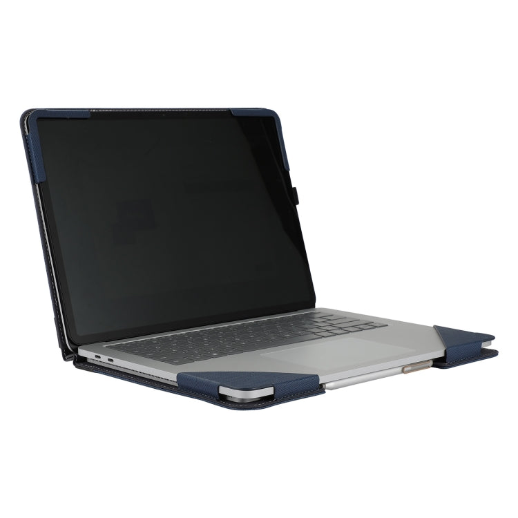 Custodia protettiva per laptop in pelle con trama a spina di pesce, For Microsoft Surface Laptop Studio 2
