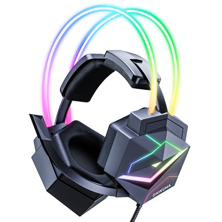 ONIKUMA X20 RGB Cuffie da gioco cablate colorate montate sulla testa, lunghezza: 1,8 m, X20