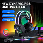 ONIKUMA X20 RGB Cuffie da gioco cablate colorate montate sulla testa, lunghezza: 1,8 m, X20