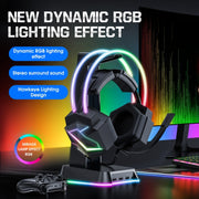 ONIKUMA X20 RGB Cuffie da gioco cablate colorate montate sulla testa, lunghezza: 1,8 m, X20