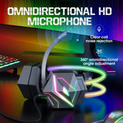 ONIKUMA X20 RGB Cuffie da gioco cablate colorate montate sulla testa, lunghezza: 1,8 m, X20