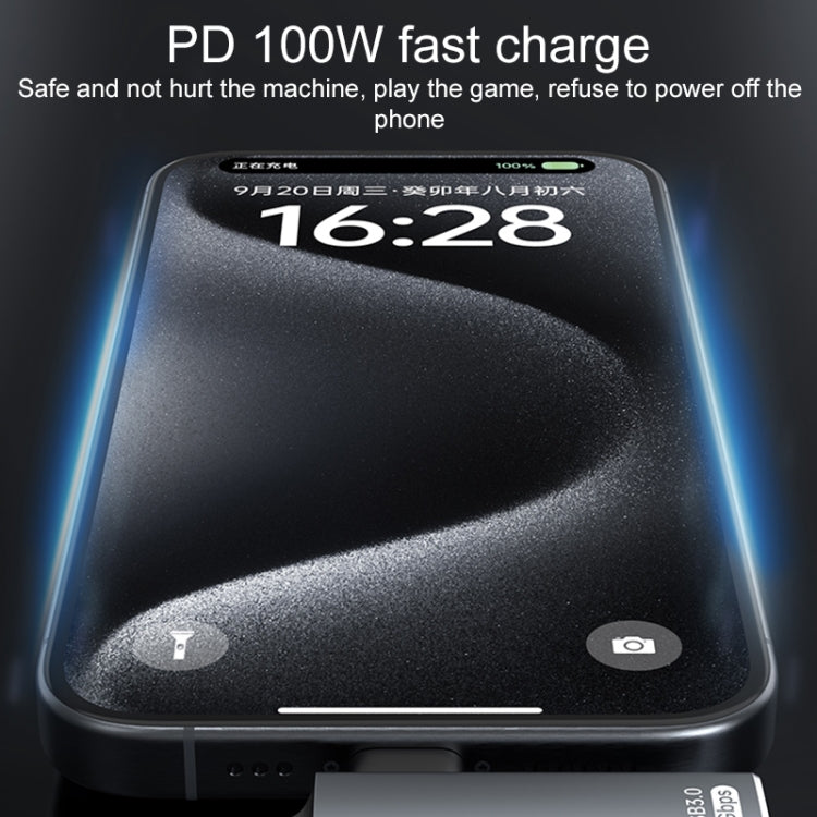 Adattatore USB-C a USB OTG 5Gbps PD100W compatibile