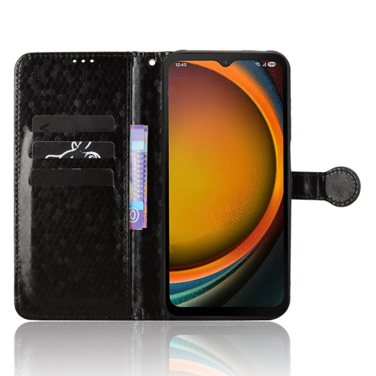 Custodia per telefono in pelle con trama a nido d'ape, For Samsung Galaxy Xcover 7 Pro