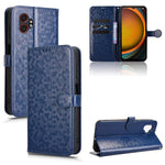 Custodia per telefono in pelle con trama a nido d'ape, For Samsung Galaxy Xcover 7 Pro