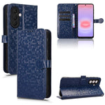 Custodia per telefono in pelle con trama a nido d'ape, For Samsung Galaxy A57 5G, For Samsung Galaxy A37 5G, For Samsung Galaxy A27 5G, For Samsung Galaxy A07 4G